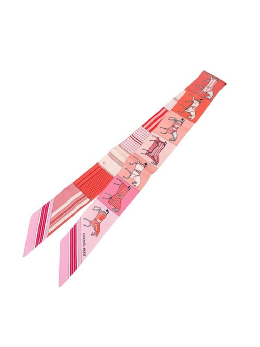 Hermes Twilly Couvertures Nouvelles New Blanket Scarf Pink Silk